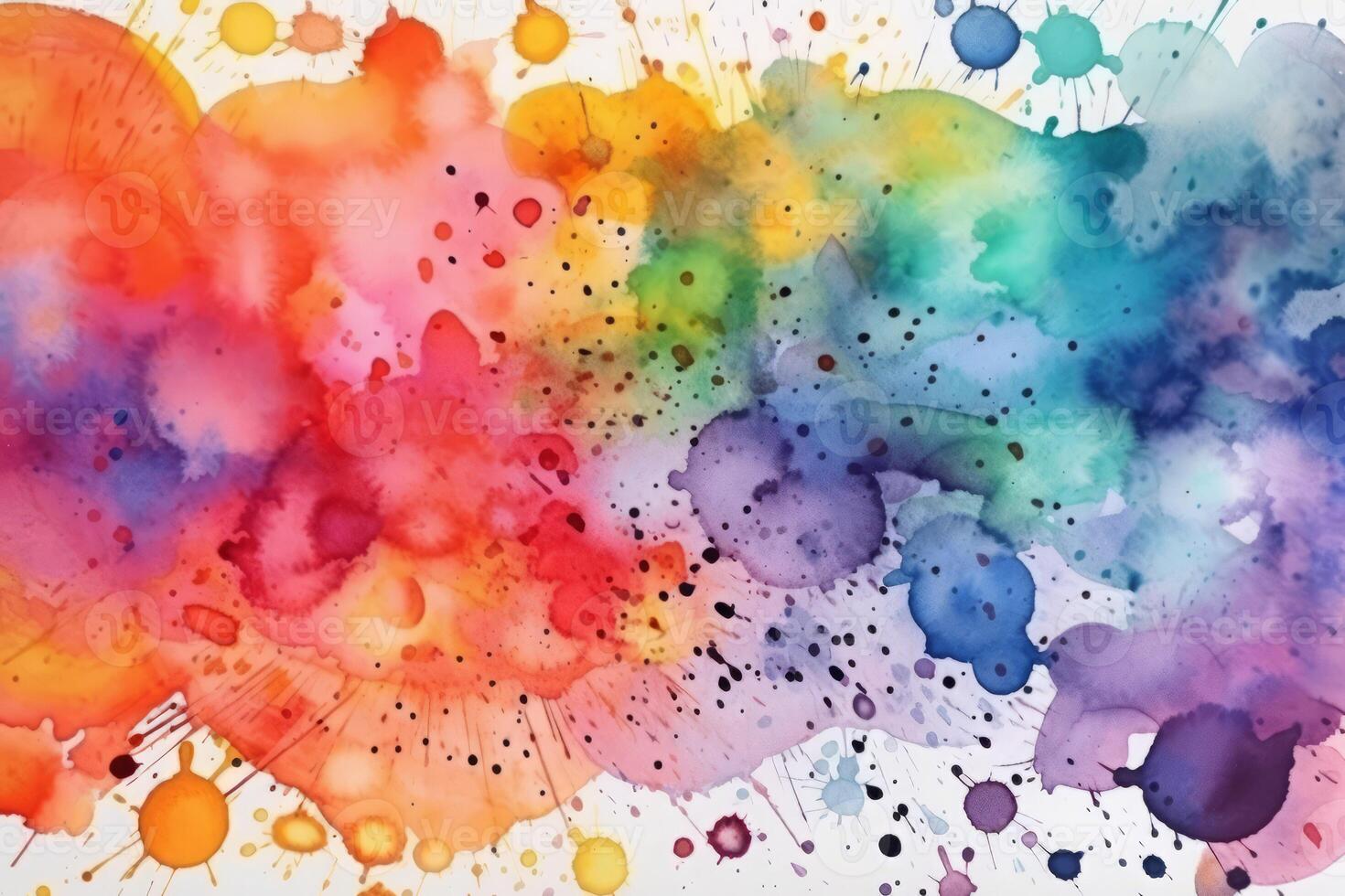 Watercolor colorful background pastel. Generate Ai photo