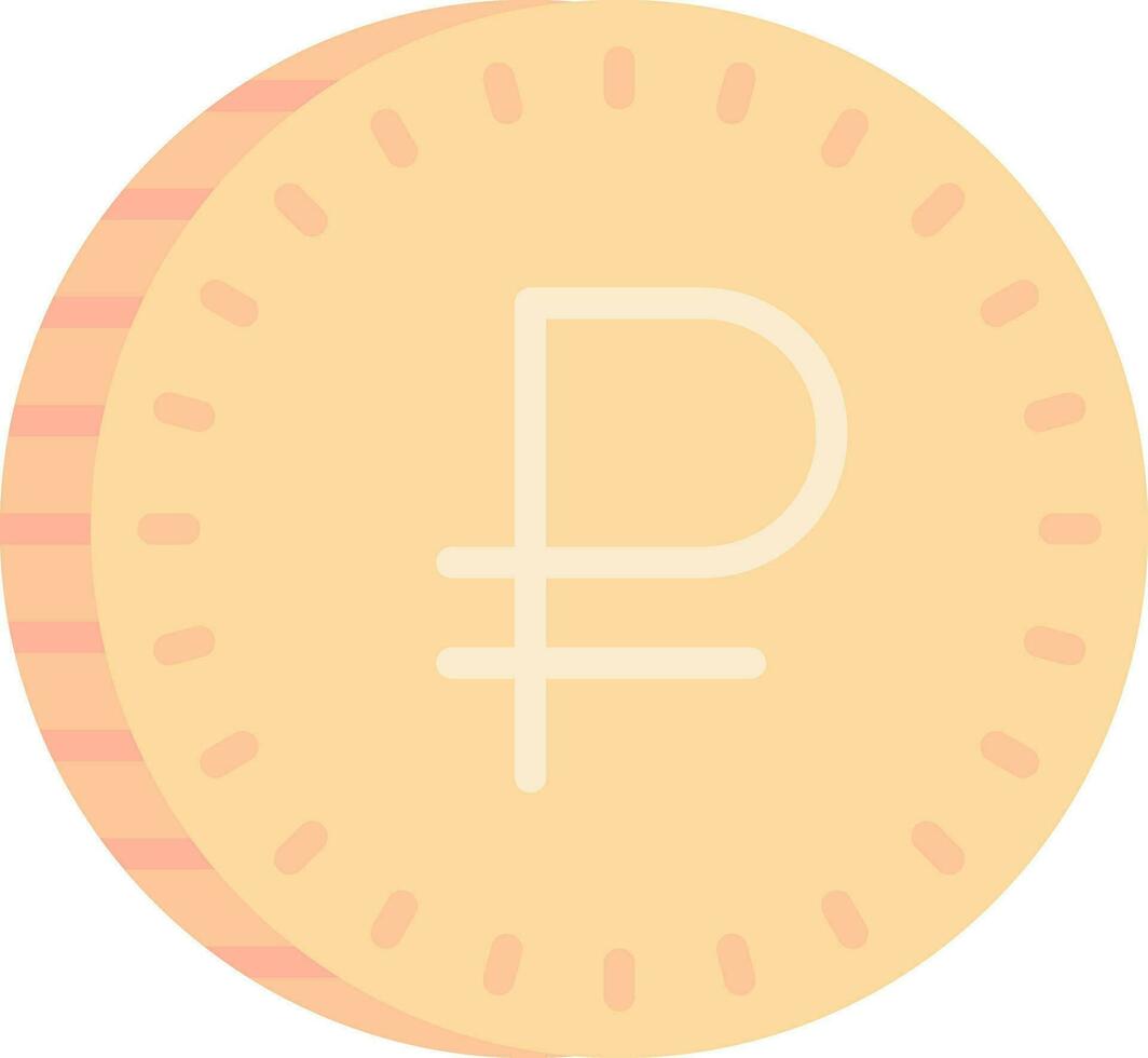 Ruble Vector Icon Design