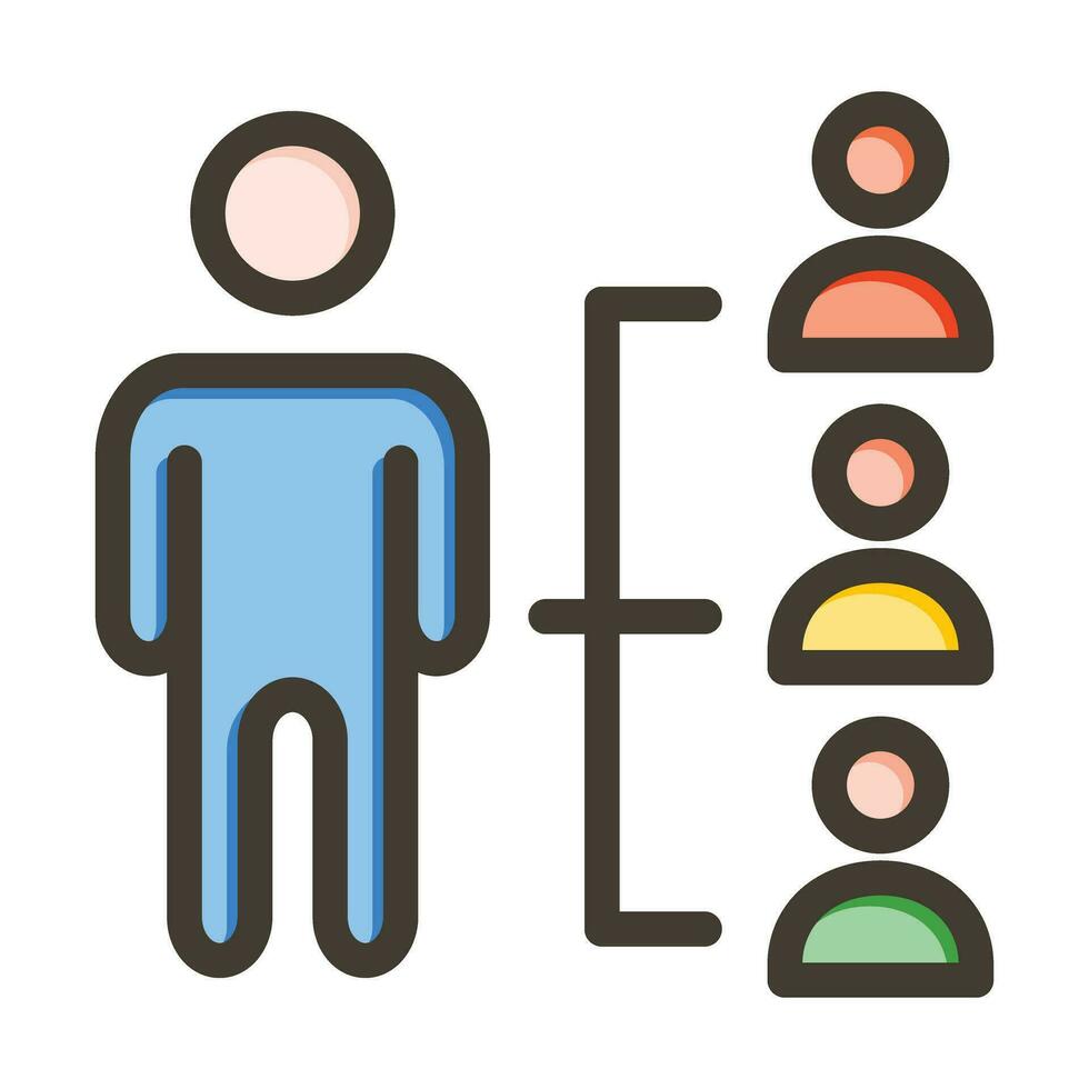 Facilitating Skills Vector Thick Line Filled Colors Icon For Personal And Commercial Use.