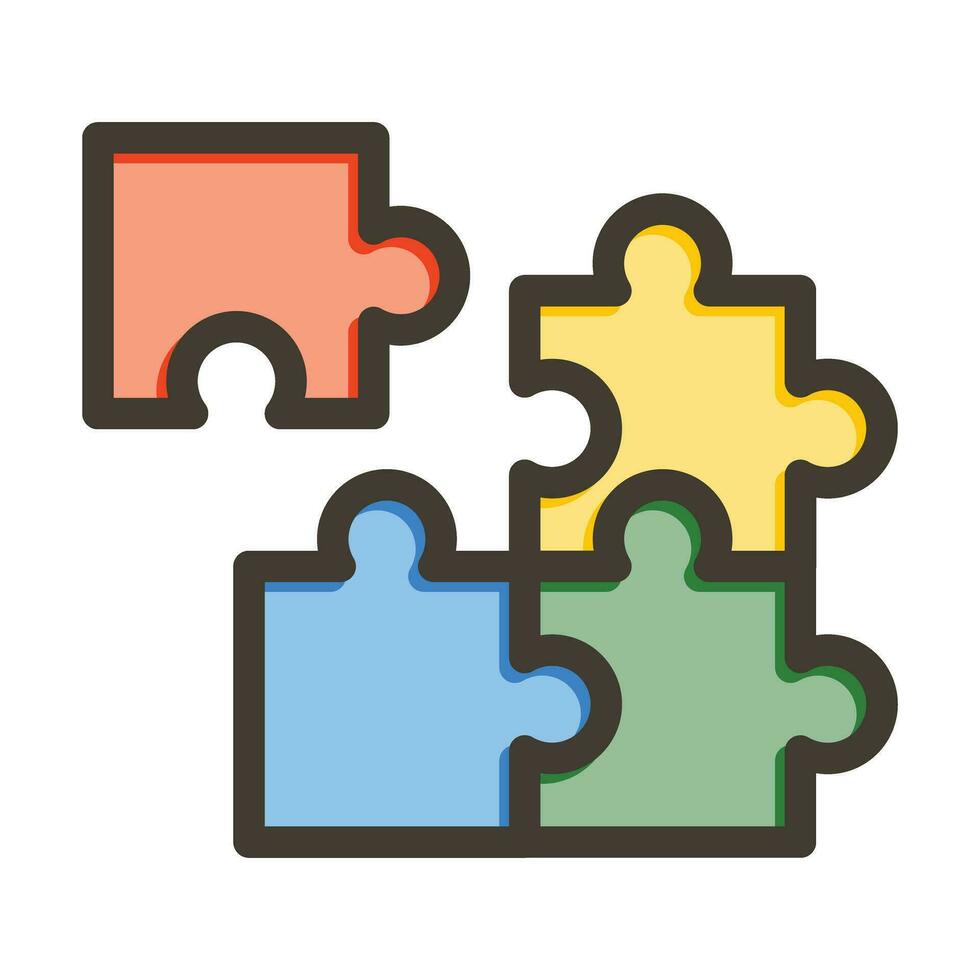 Reasoning Skills Vector Thick Line Filled Colors Icon For Personal And Commercial Use.