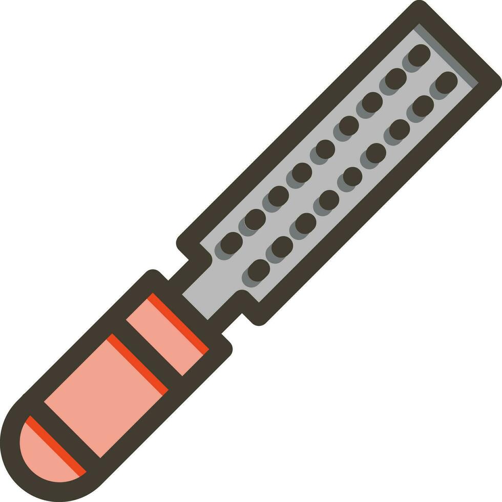 Rasp Vector Thick Line Filled Colors Icon For Personal And Commercial Use.