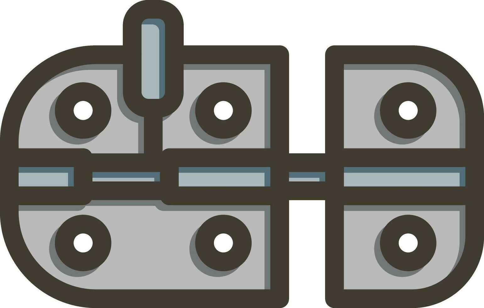 Latch Vector Thick Line Filled Colors Icon For Personal And Commercial Use.