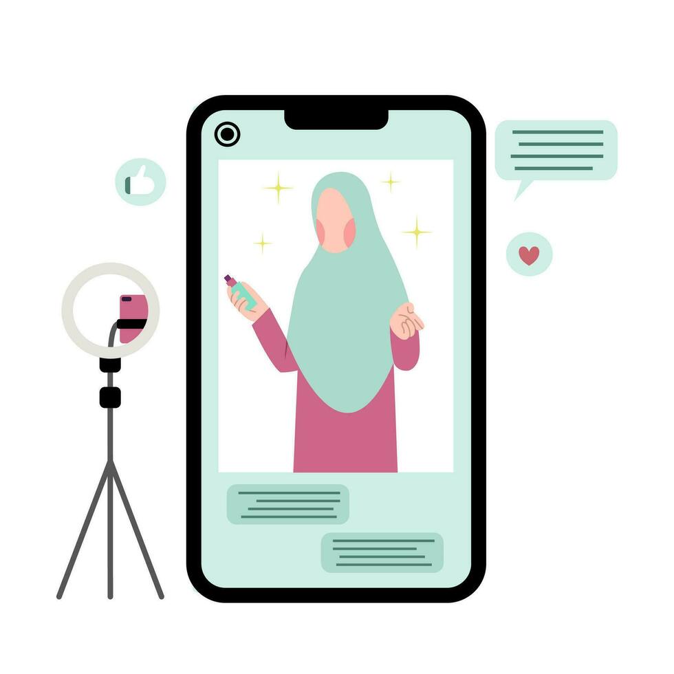 Muslimah Live Selling vector