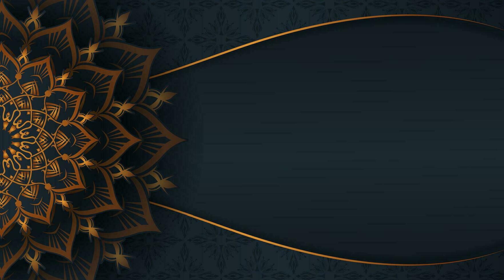 luxury background with mandala ornament vector