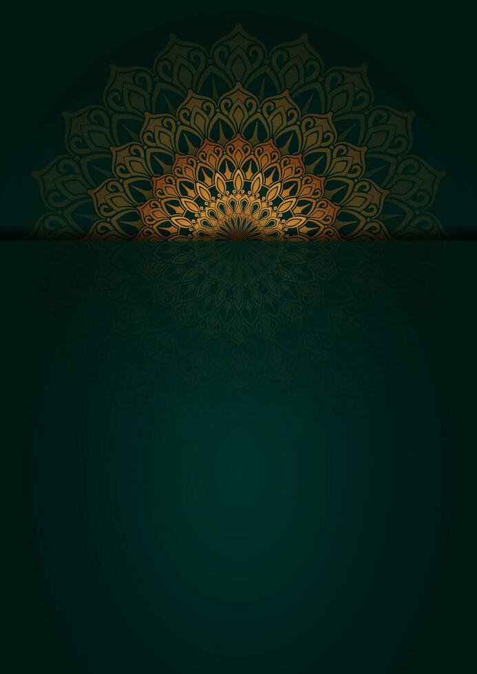Simple background with ornamental mandala vector