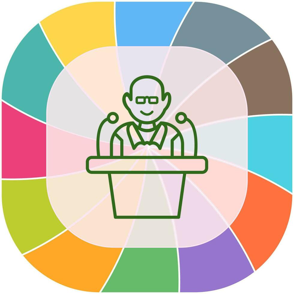 Unique Lecture Vector Icon