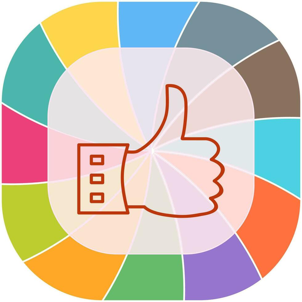 Unique Like Vector Icon