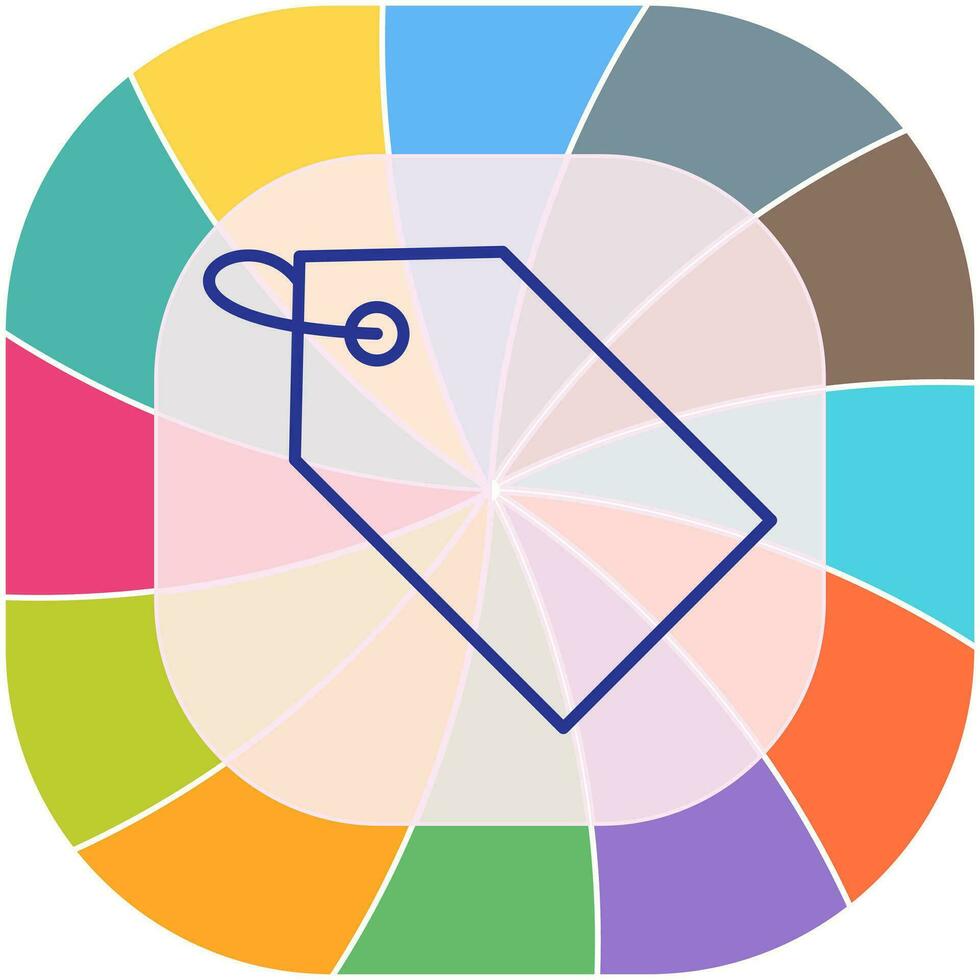 Unique Tag Vector Icon