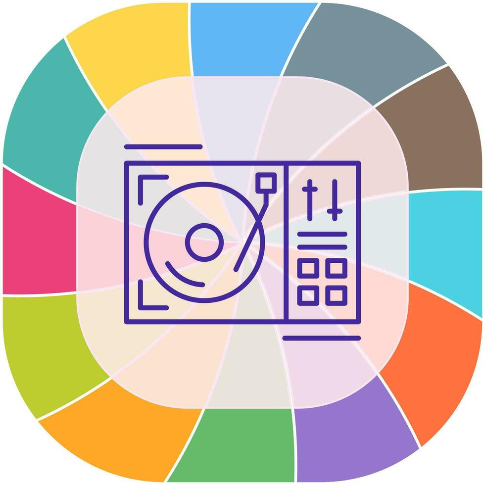 Turntable Vector Icon