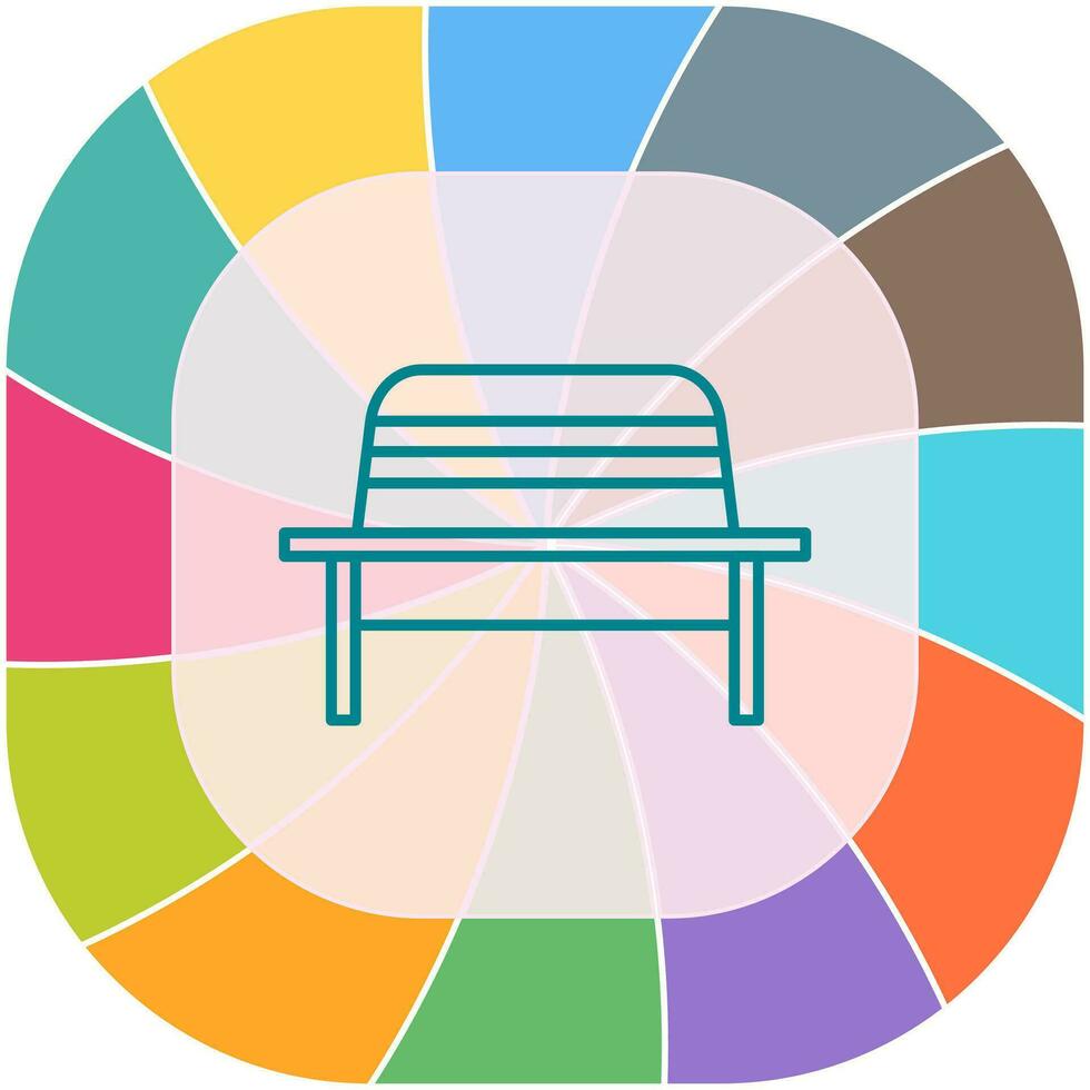 Garden Bench Vector Icon