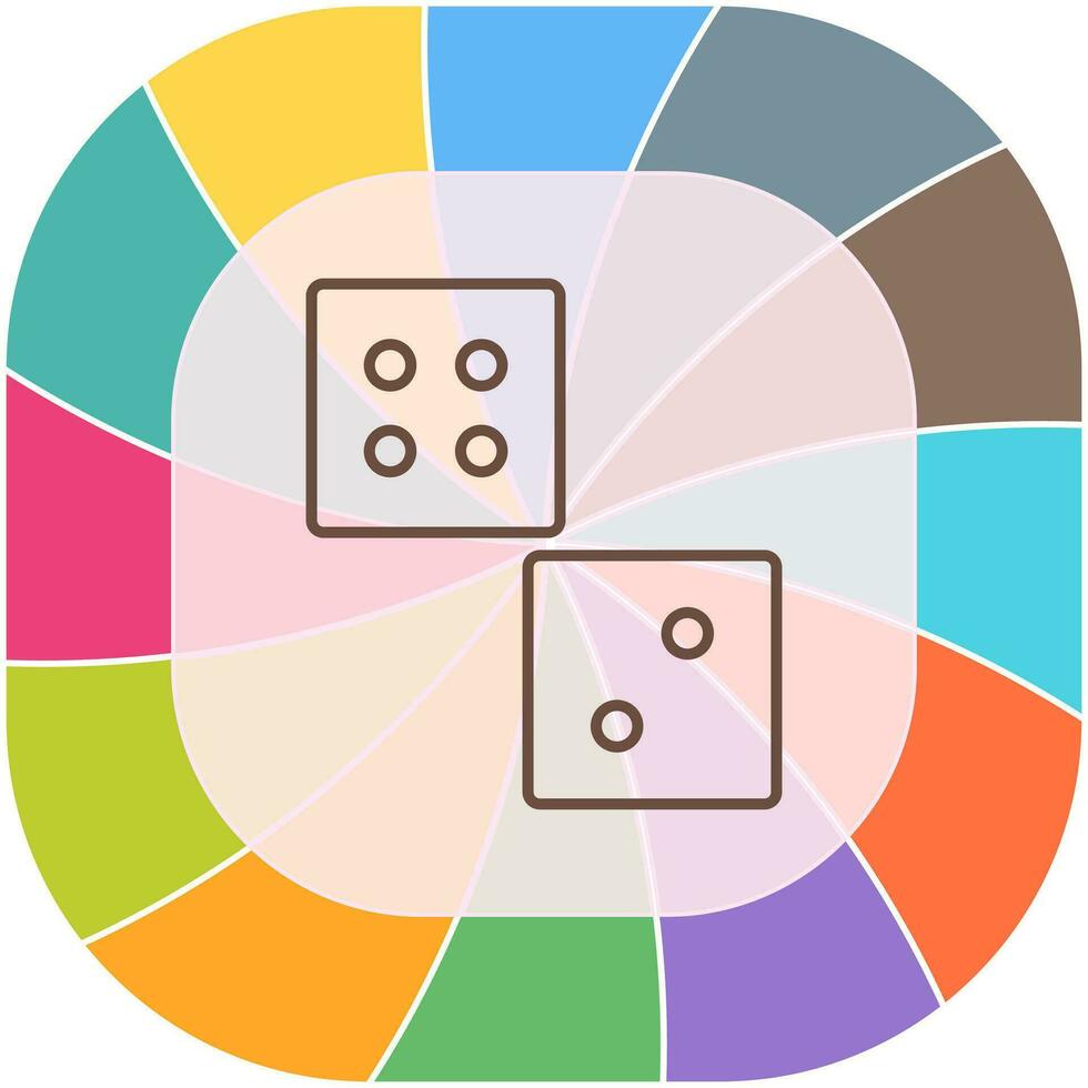 Unique Dice Vector Icon