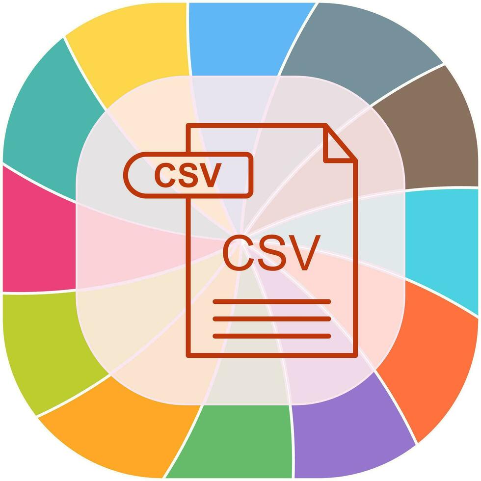 CSV Vector Icon