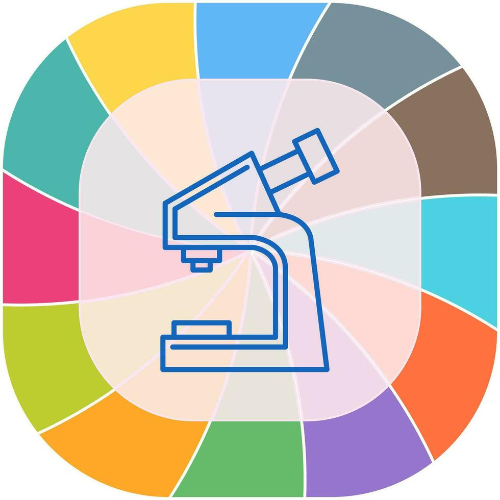 icono de vector de microscopio