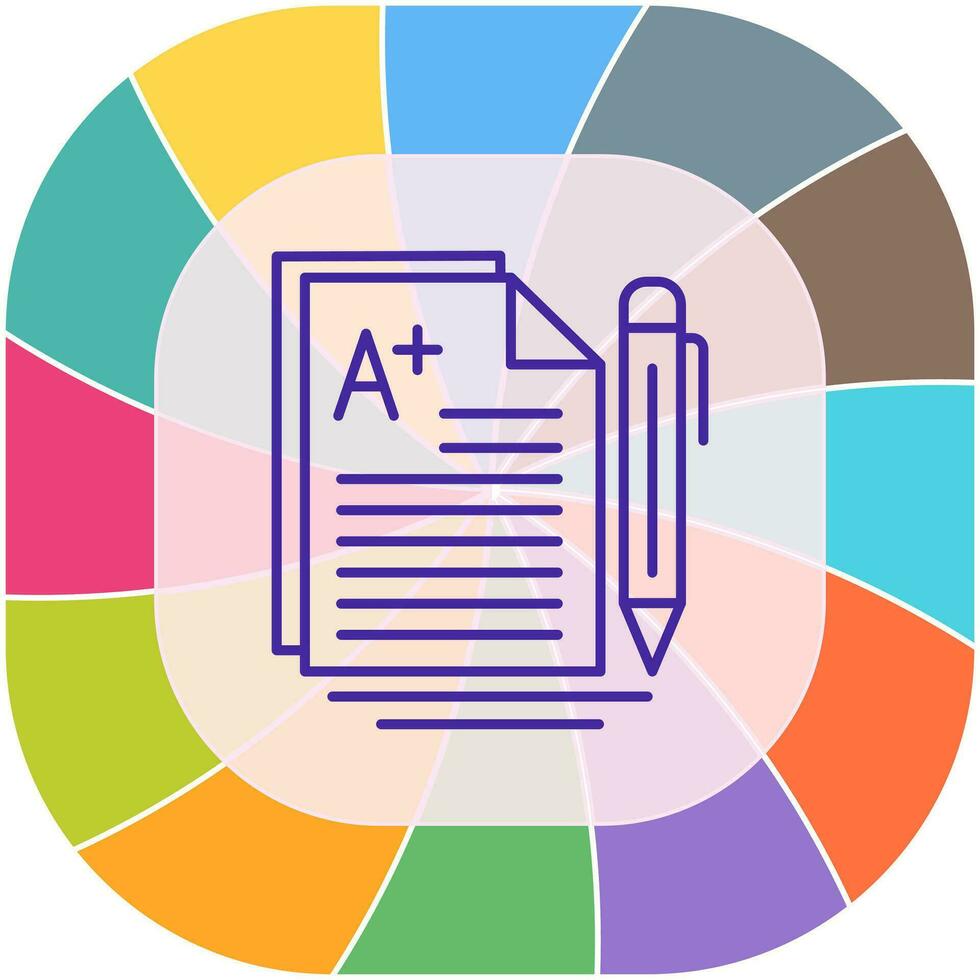 A Grade Vector Icon