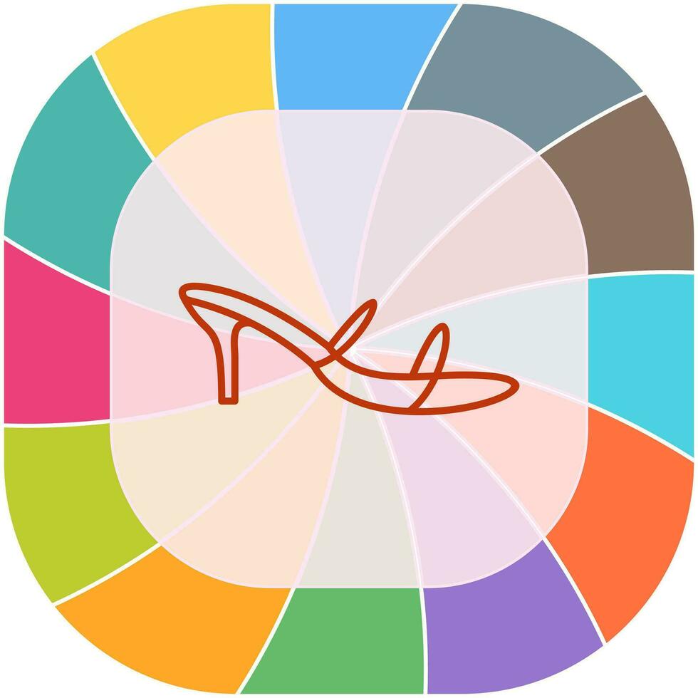 Stylish Sandals Vector Icon