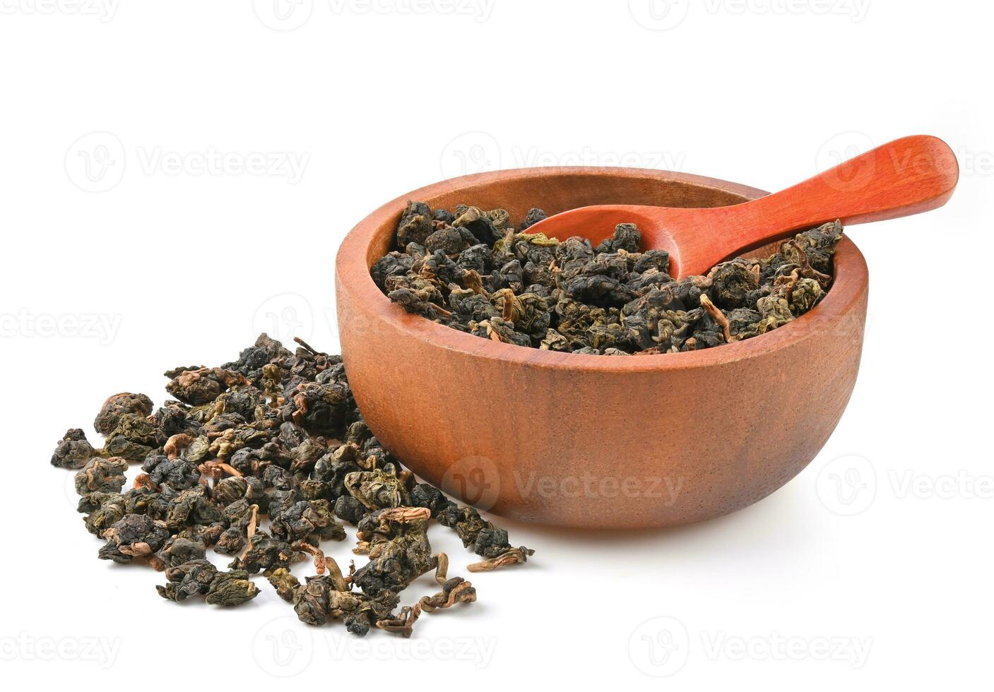 chino oolong té Corbata Guanyin aislado en blanco antecedentes. foto