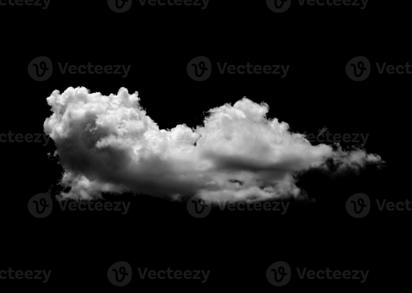 Clouds on black background photo