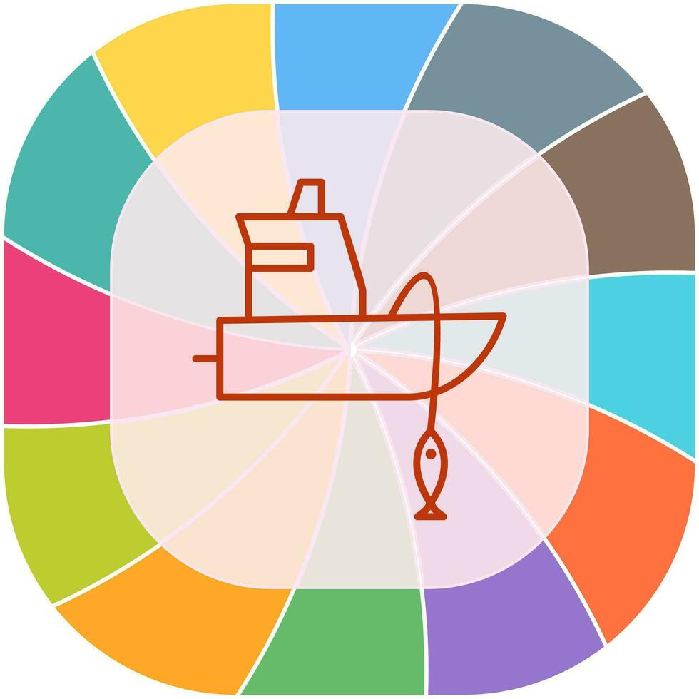 Fishing Boat Vector Icon