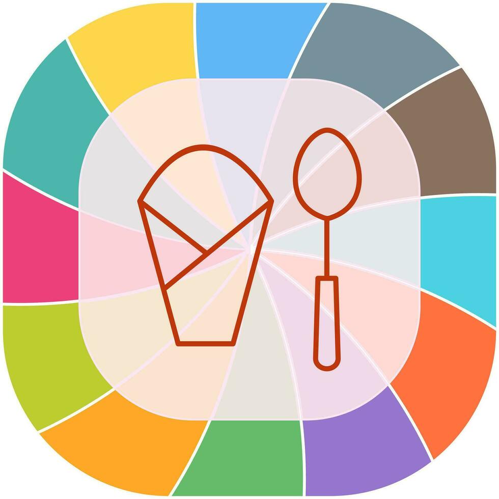Spoon and Napkin Vector Icon