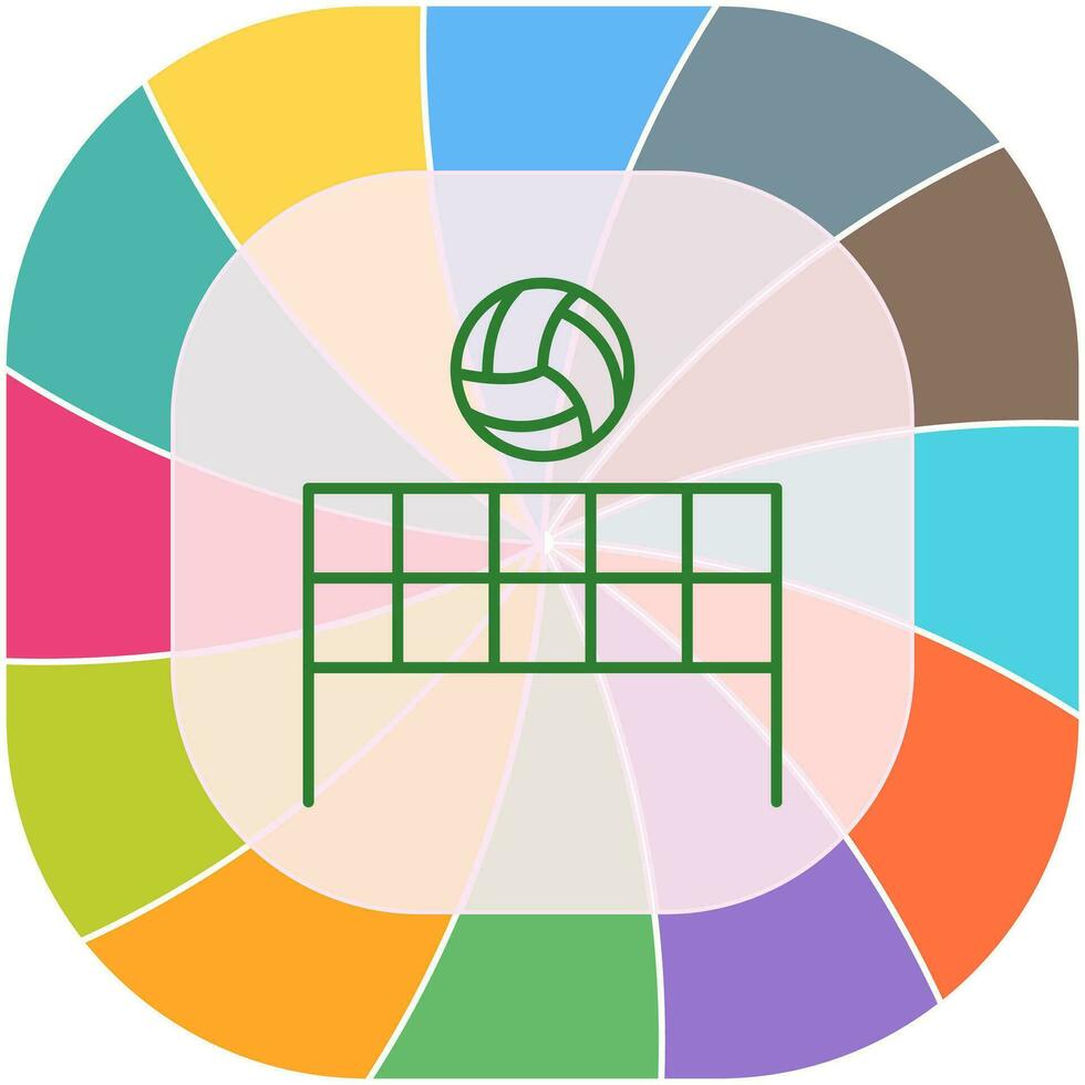 Beach Volleyball Vector Icon