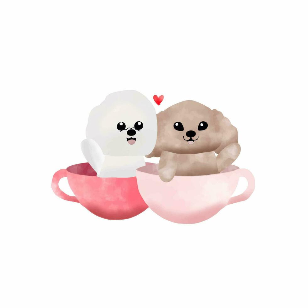 poodle and bichon vector