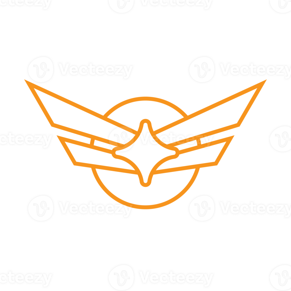 Wings military badge icon png