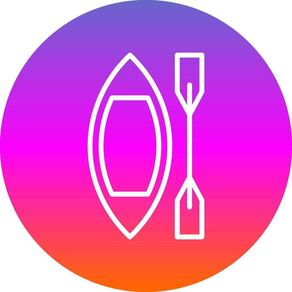 Canoe Vector Icon Design