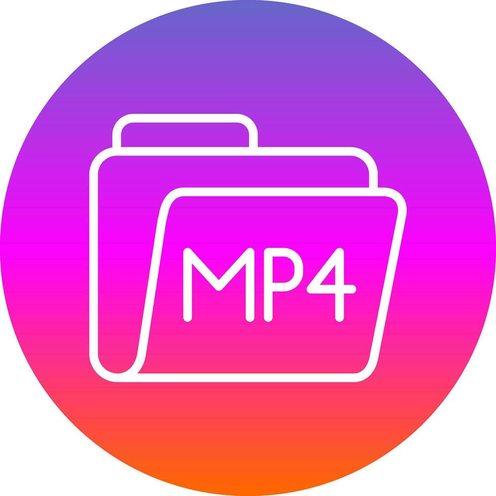 Mp4 Vector Icon Design