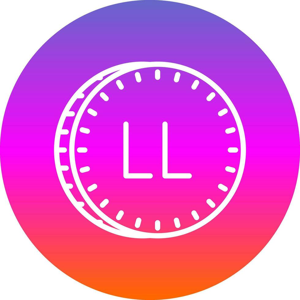 libanés libra vector icono diseño