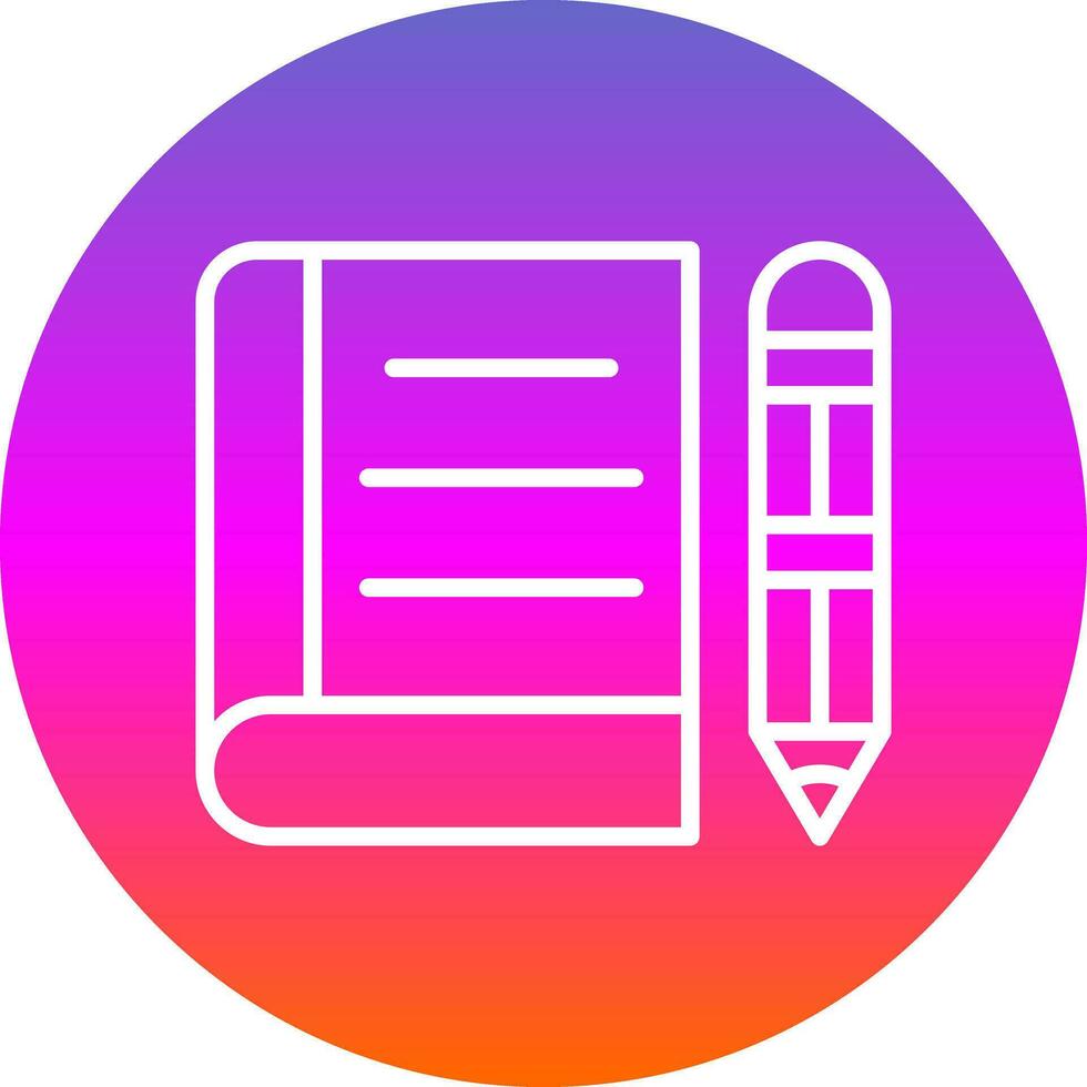 diseño de icono de vector de cuaderno