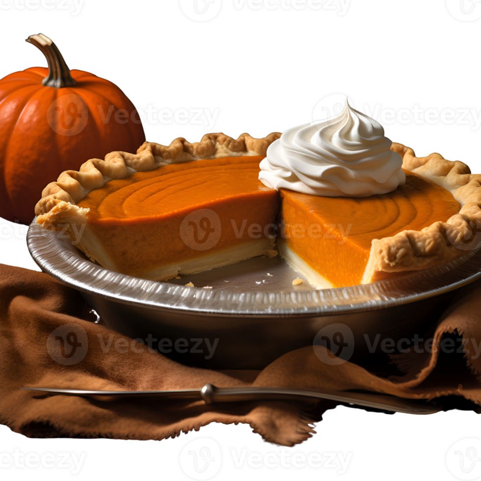 Pumpkin Pie Pumpkin Cake Pumpkin Dessert Halloween Pumpkin Pie Dessert Cake Cheese Cake No Background Applicable to any Context Perfect for Print on Demand Merchandise Ai Generated ai generative png