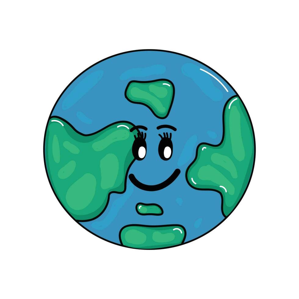 Earth Cute Vector