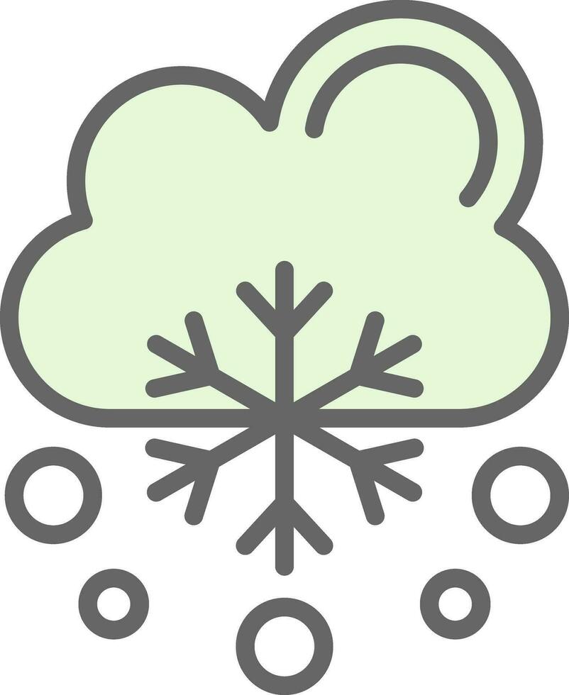 nieve cayendo vector icono diseño