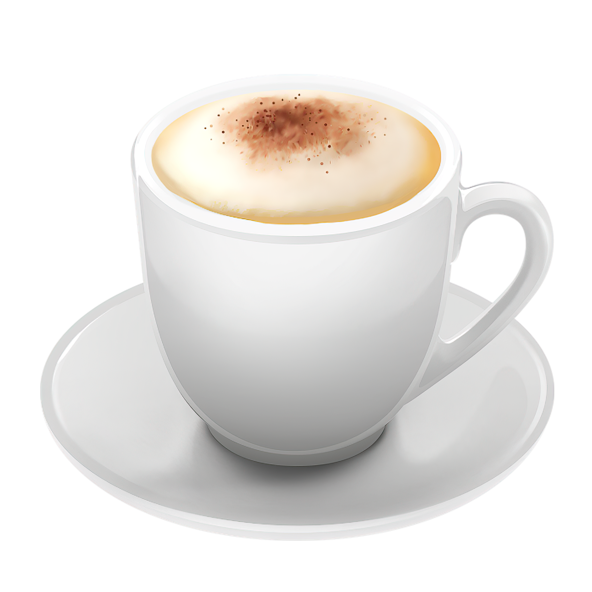 AI Generated Latte coffee icon oil paint style, digital paint 29250363 PNG