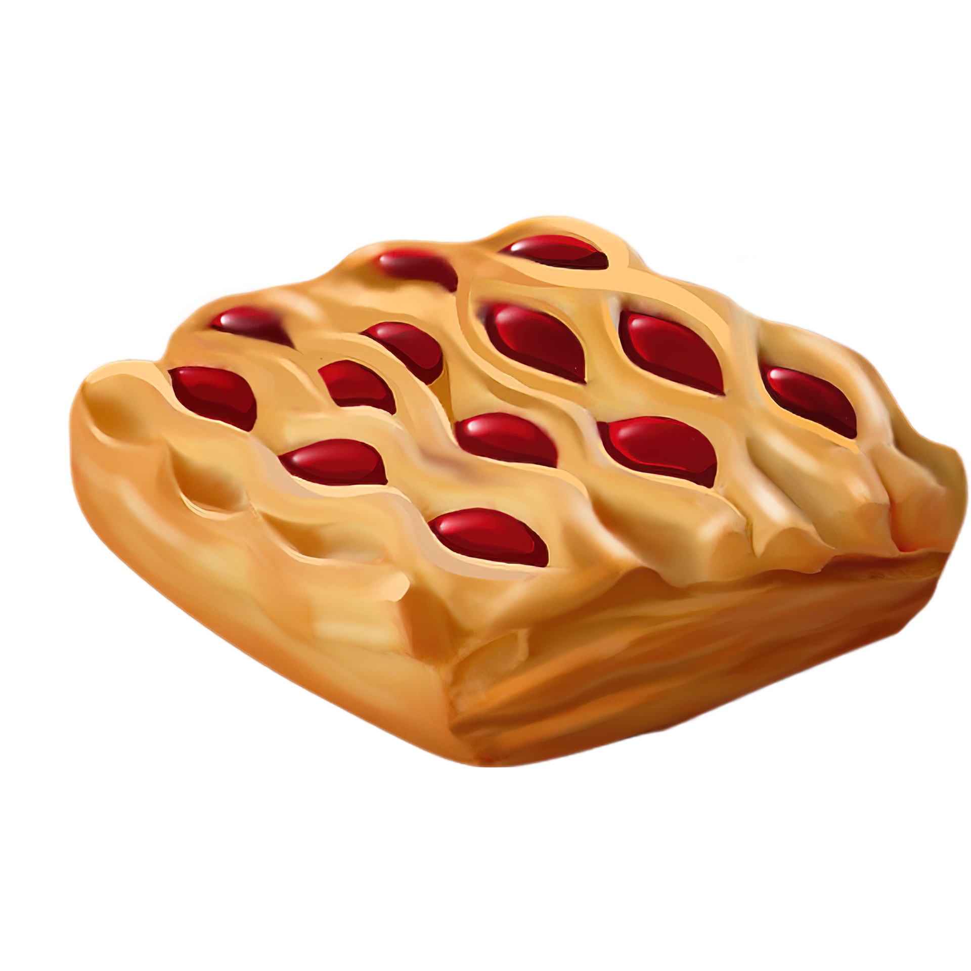 AI Generated Cherry Pie oil paint style, digital paint 29250390 PNG