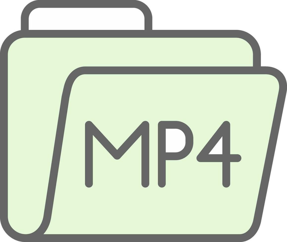 Mp4 Vector Icon Design