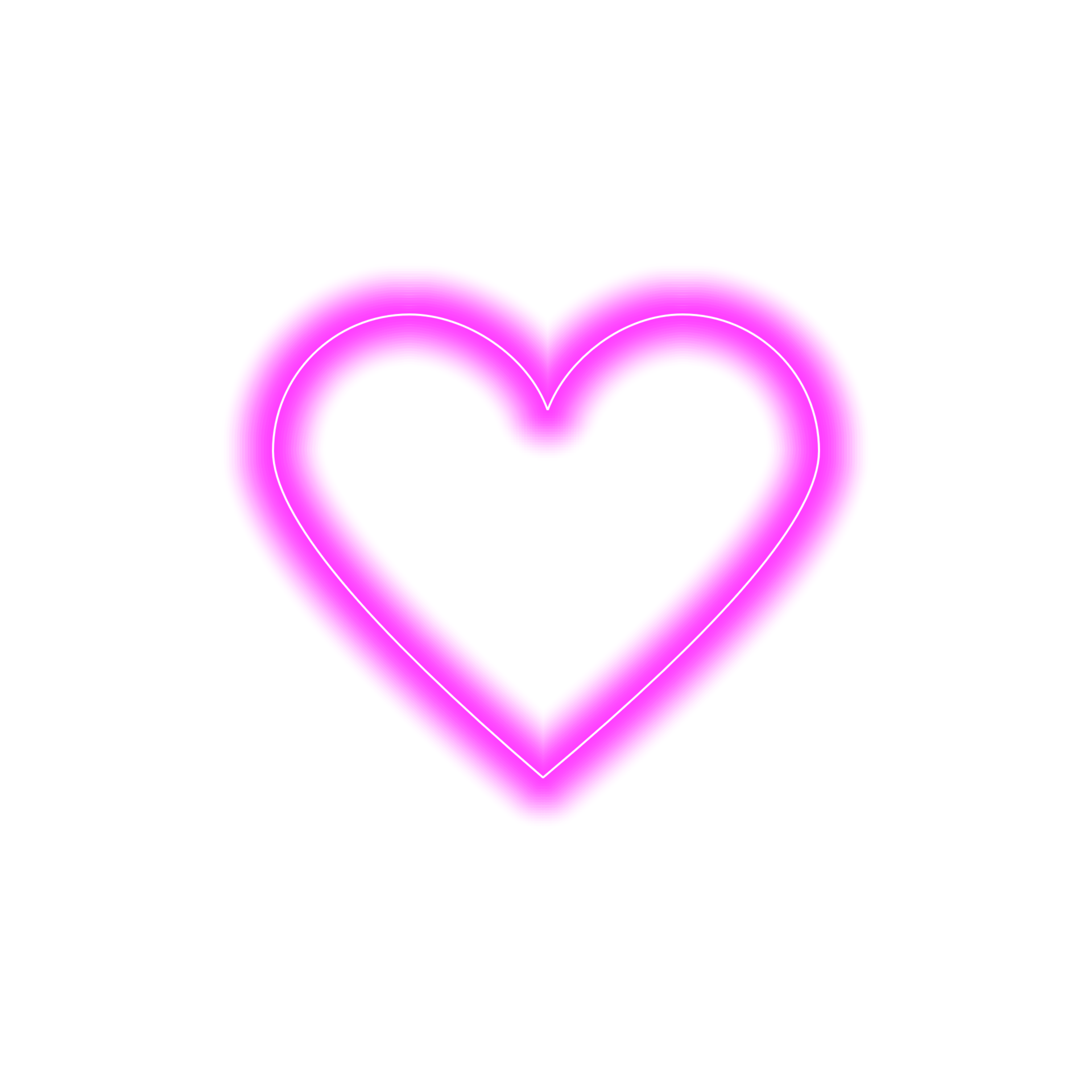 Pink Neon Heart Transparent Background Clipart 29250712 PNG