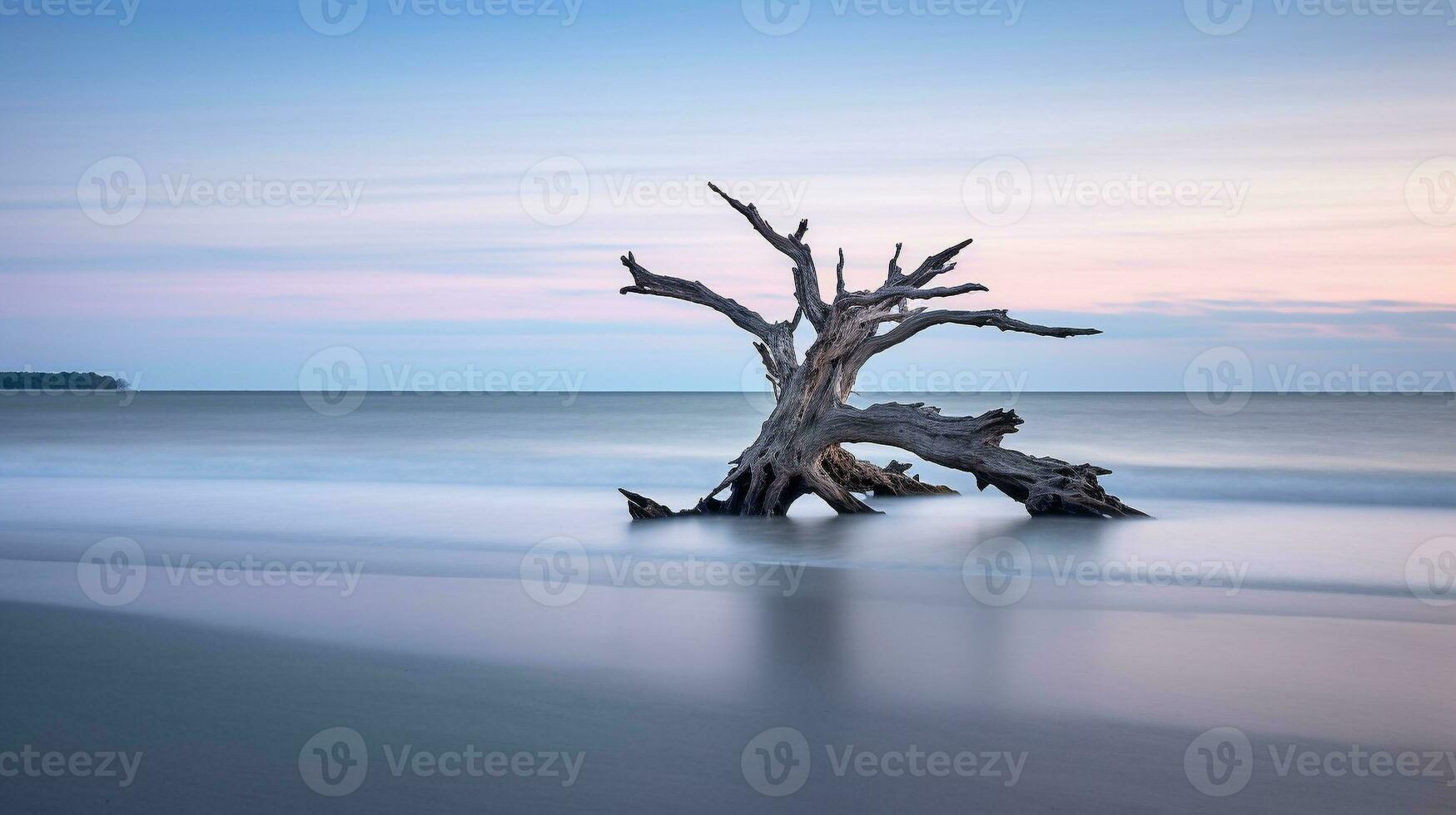 Generative AI, Horizon's Embrace, Coastal Serenity photo