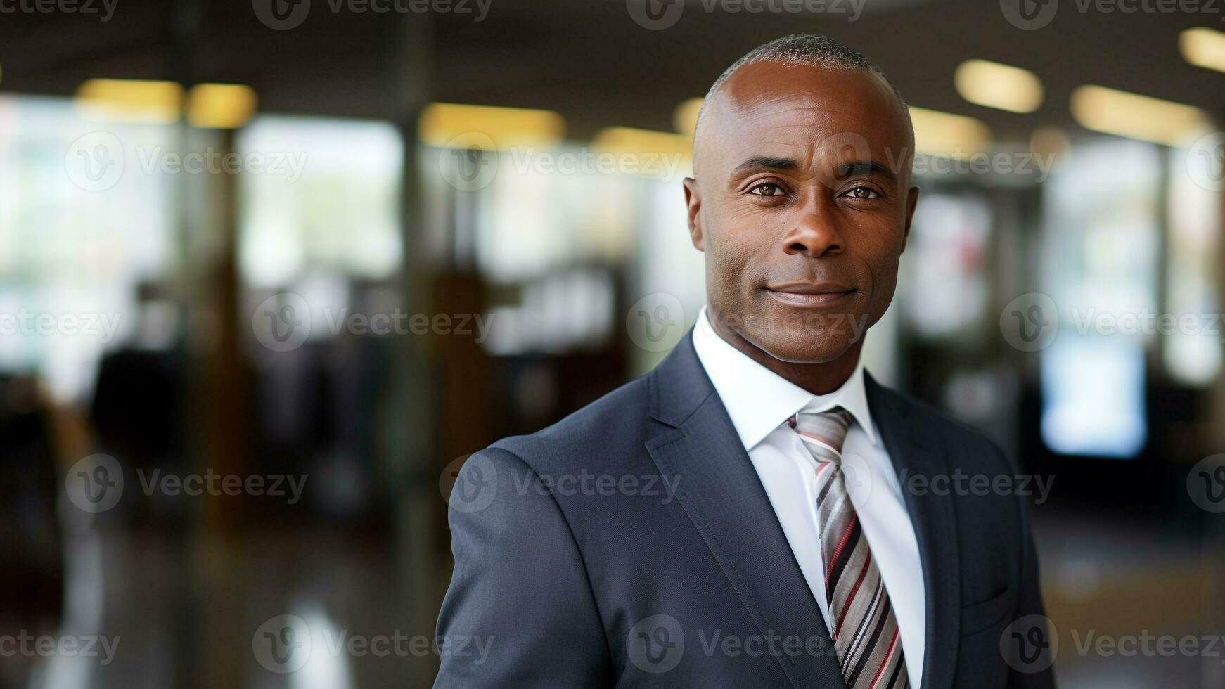 Confident and Stylish African American Businessman the Corporate Look, AI Generative photo