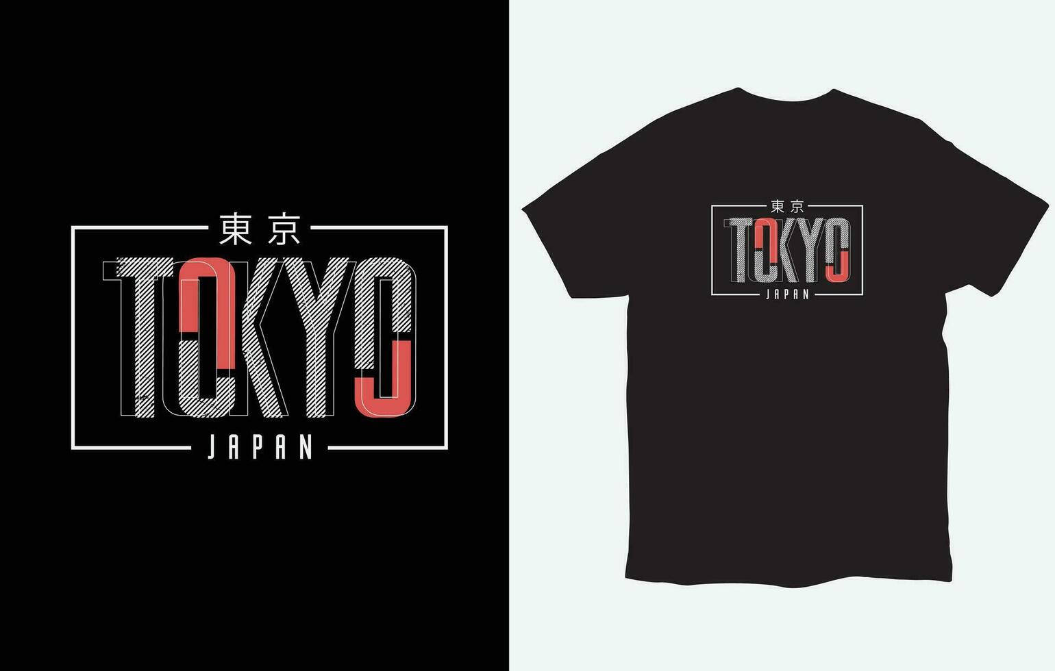 Tokyo t-shirt and apparel design vector