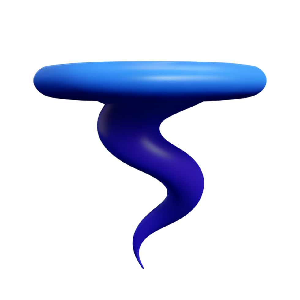 Tornado 3d Rendern Symbol Illustration png