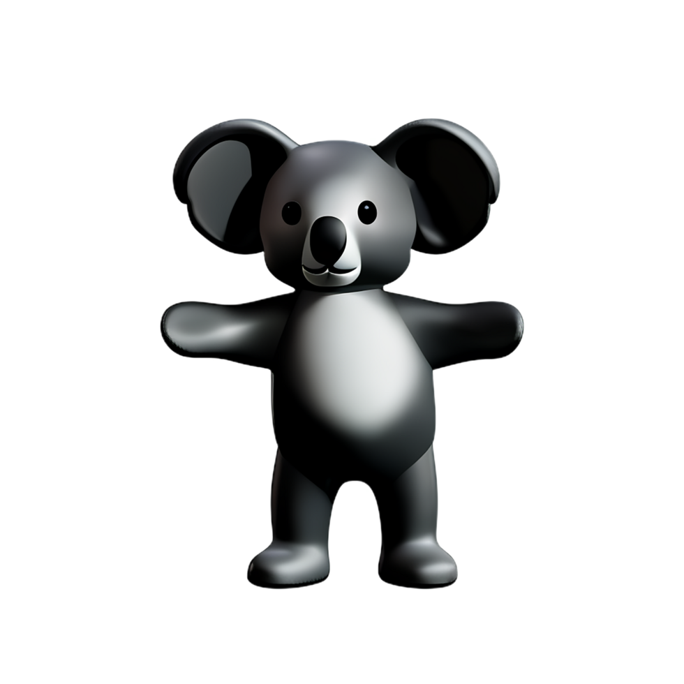 koala 3d rendering icon illustration png
