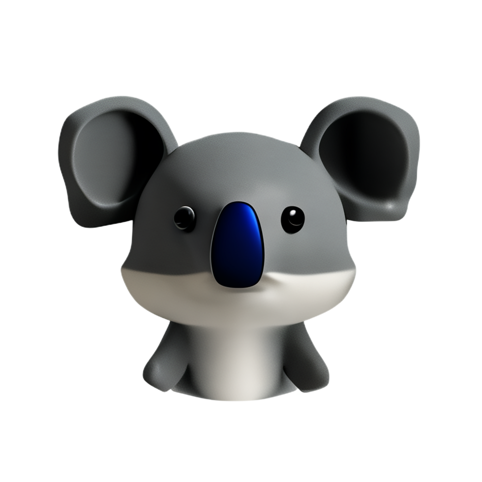 koala 3d rendering icon illustration png