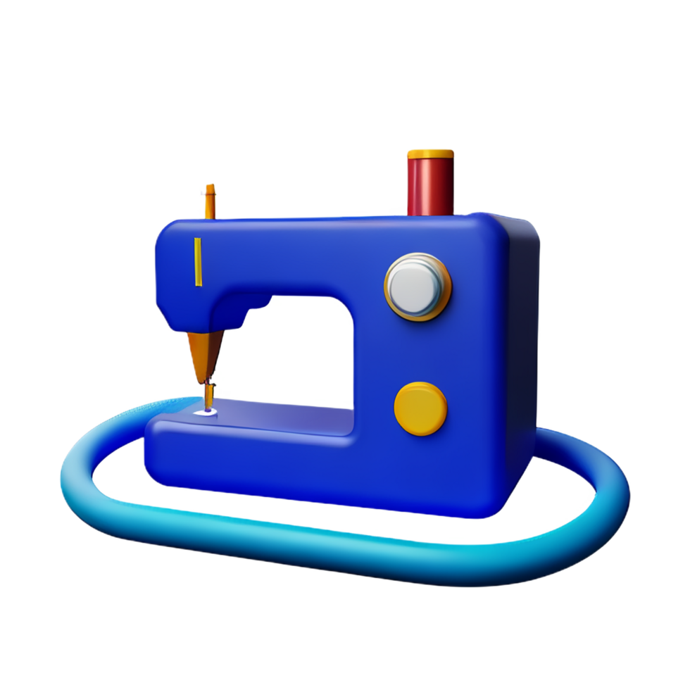 sewing 3d rendering icon illustration png