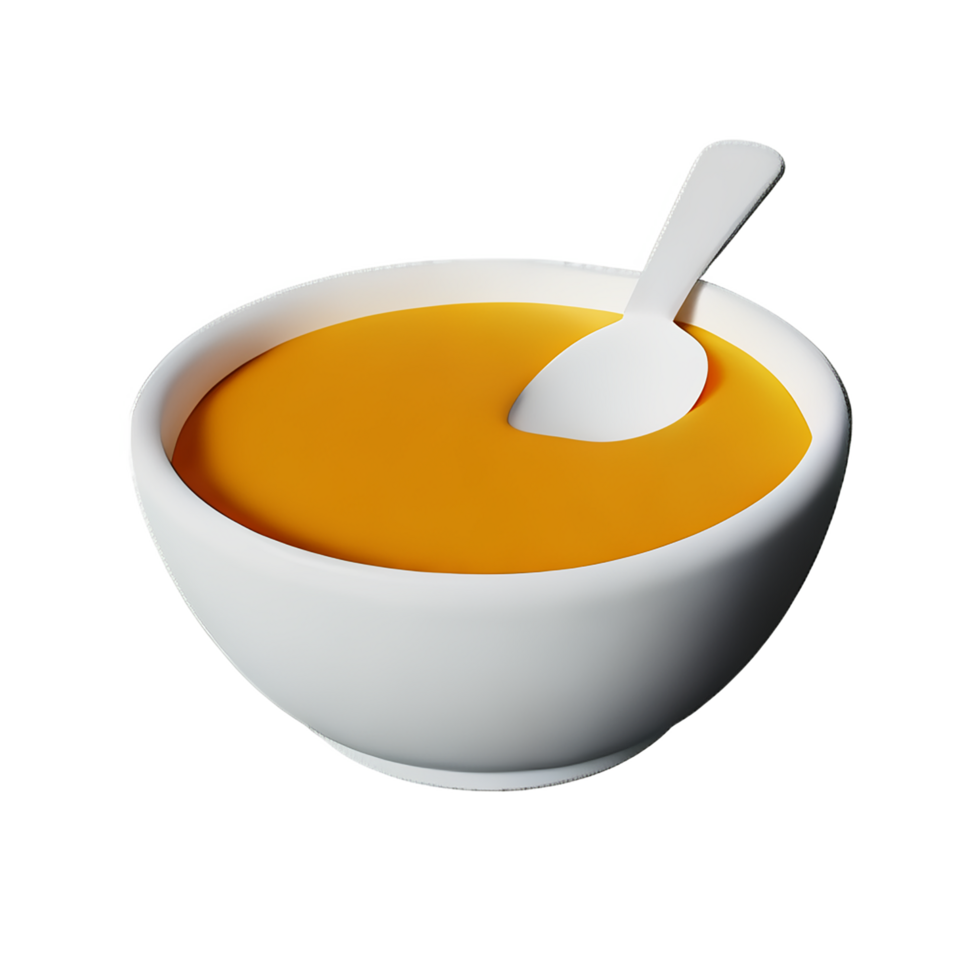 soup 3d rendering icon illustration png