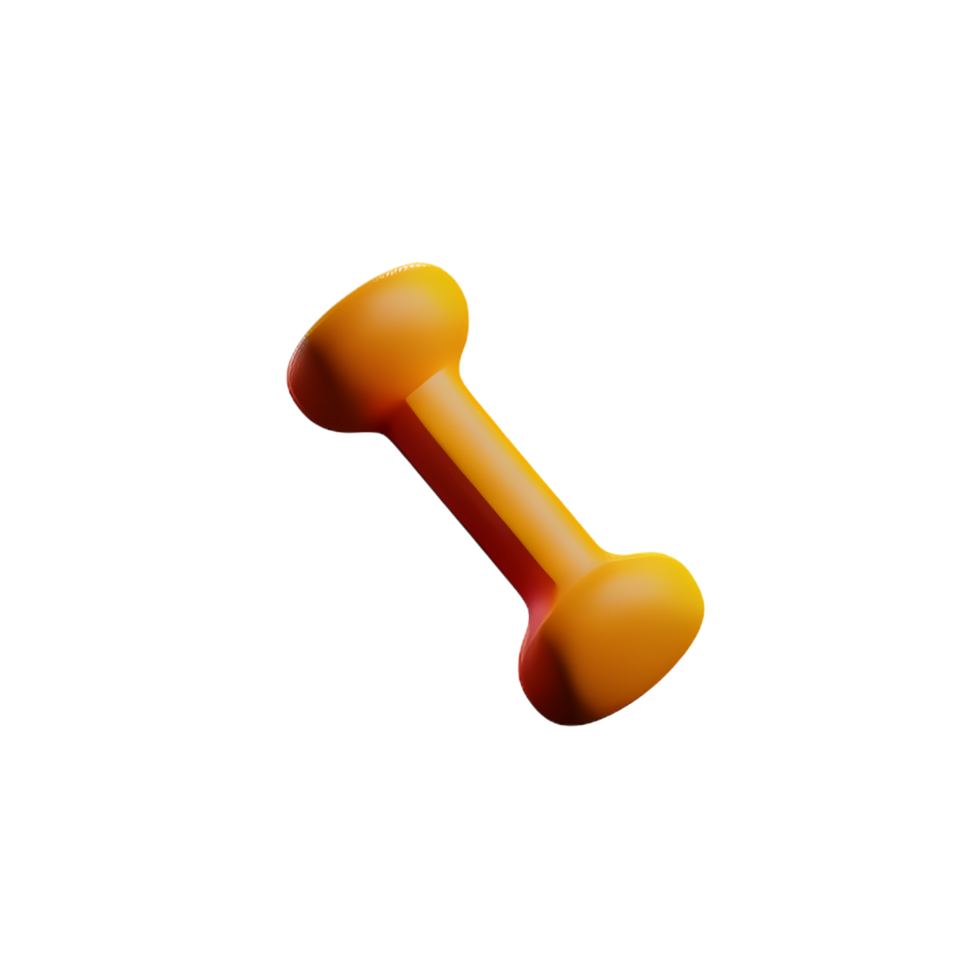 dog bone 3d rendering icon illustration png