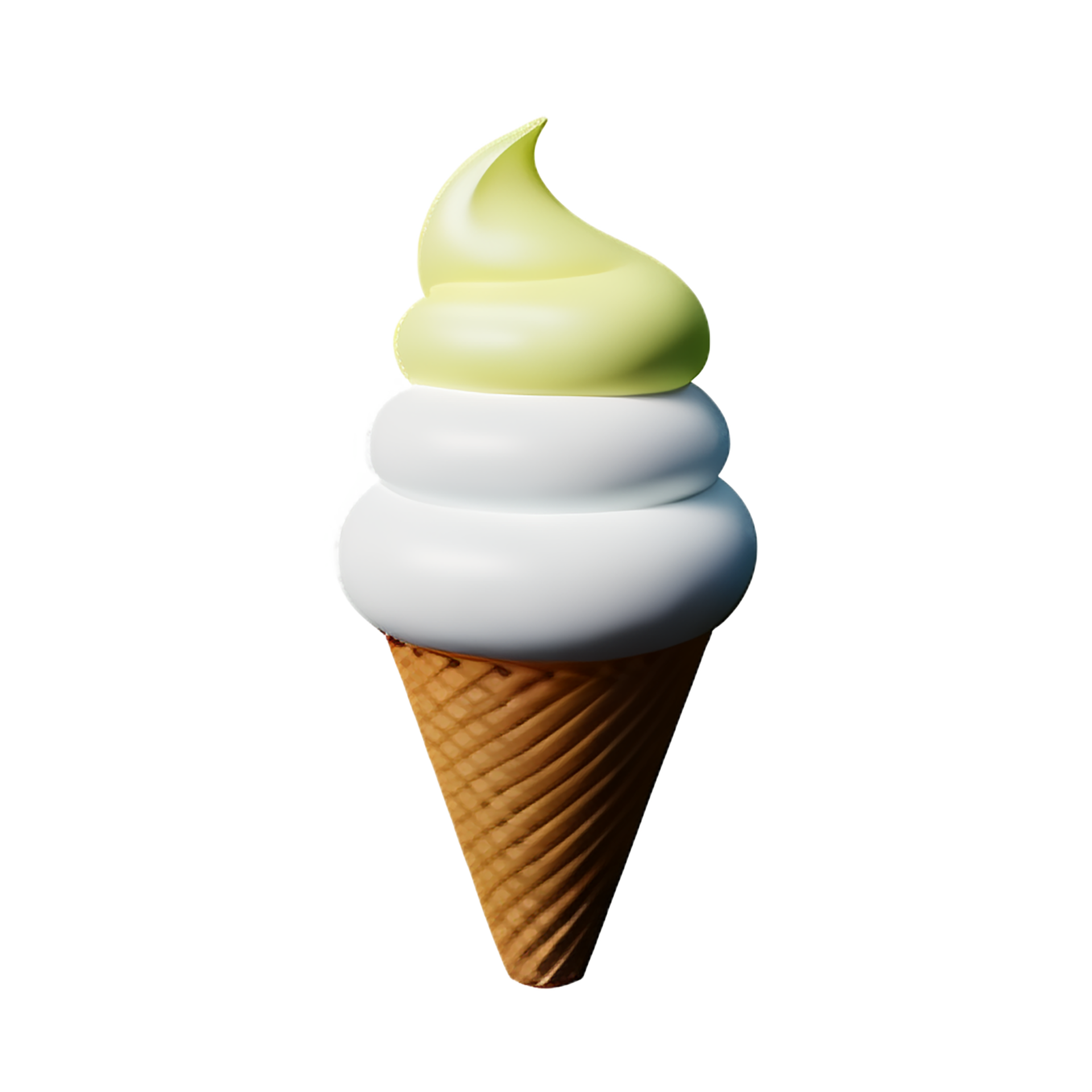 Vanille Eis Sahne 3d Rendern Symbol Illustration 29252454 PNG