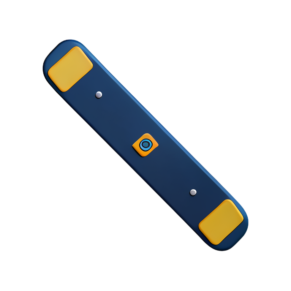 skateboard 3d rendering icon illustration png