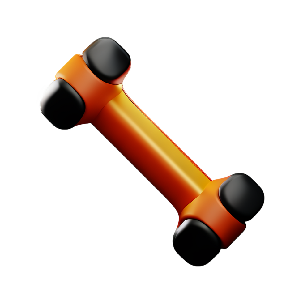 dog bone 3d rendering icon illustration png
