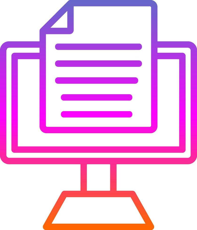 Blog Vector Icon Design